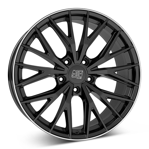 MSW 44 G.BLK/POL LIP | 7,5X20 5-112 E44,1 C57,06 R12,8 7.5x20 5/112 ET44.1 CB57.1
