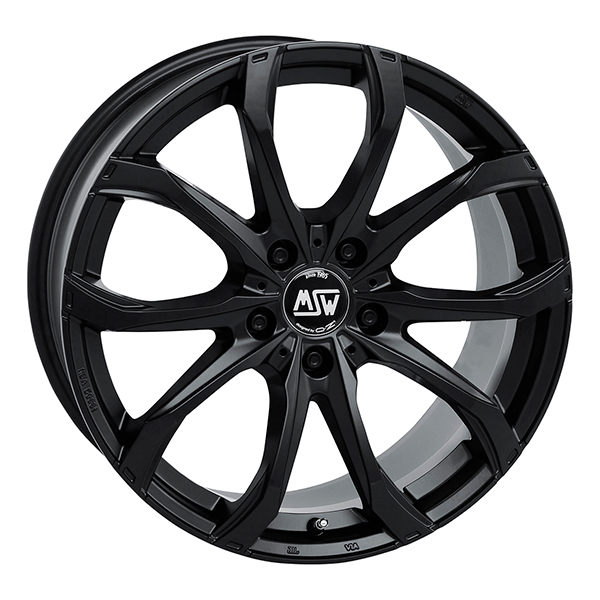 MSW 48 M.BLK | 9,5X21 5-114,3 E48 C66,5 60 9.5x21 5/114.3 ET48 CB66.5