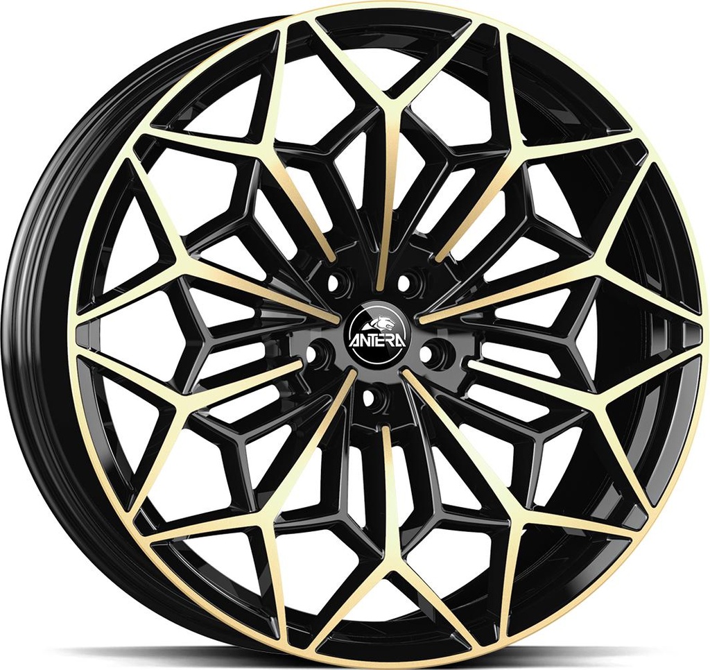 GMP A105 PIANO BLACK CHAMPAGNE 9.5x22 5/120 ET35 CB63.4