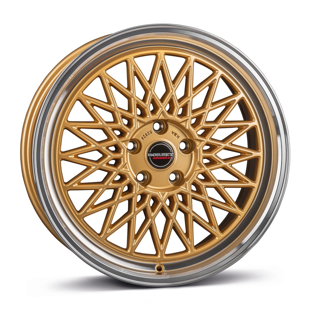 BORBET B GOLD RIM POL 8x17 5/120 ET35 CB72.5