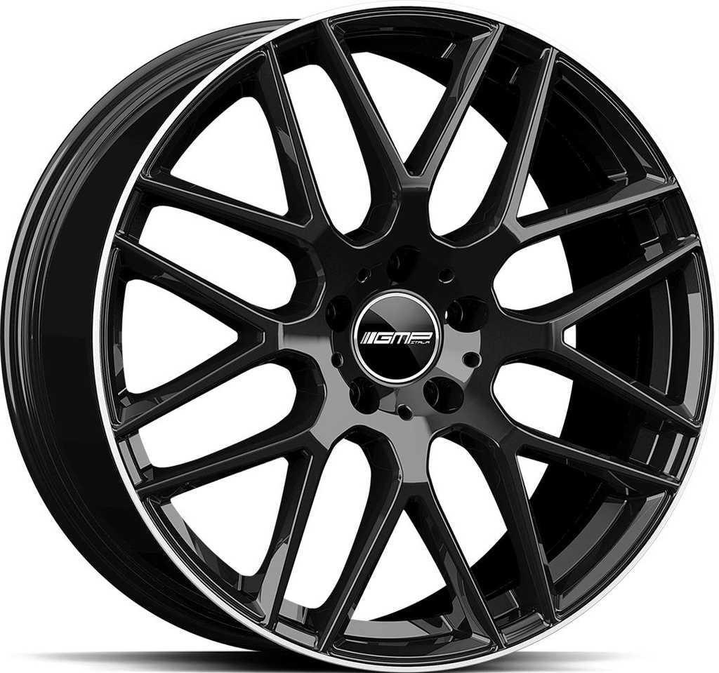 GMP BERGHEM BLACK DIAM LIP 11.5x23 5/130 ET52 CB71.6