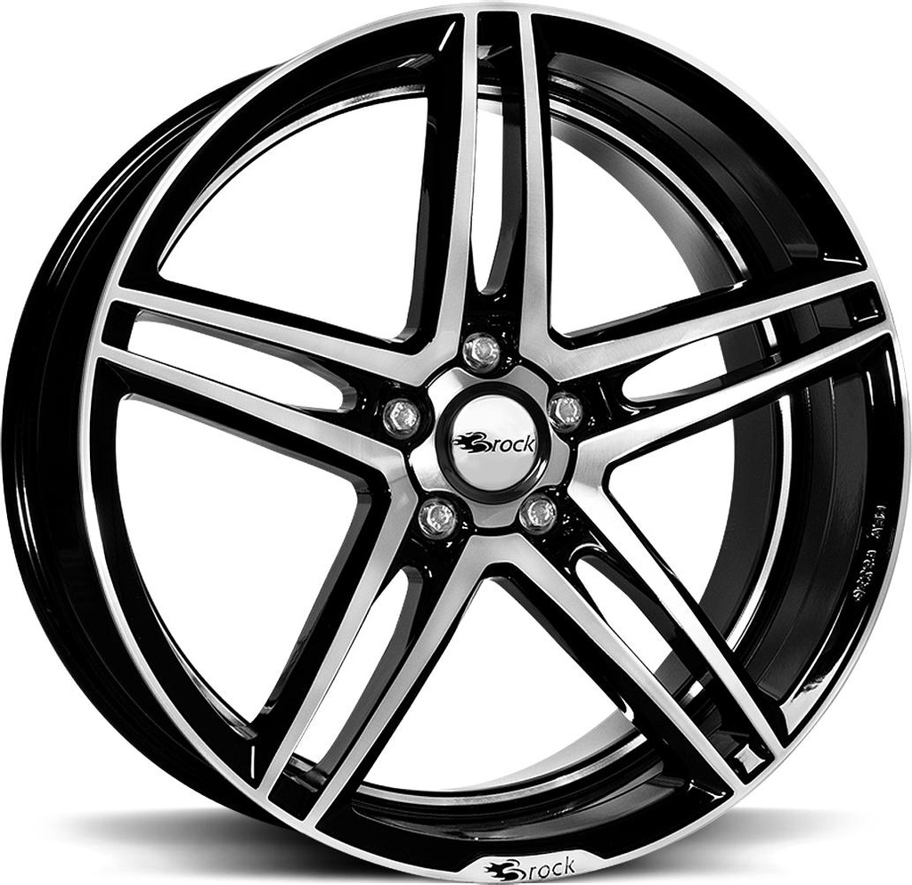 BROCK B33 BLACK FULL POL 8x18 5/108 ET45 CB72.6