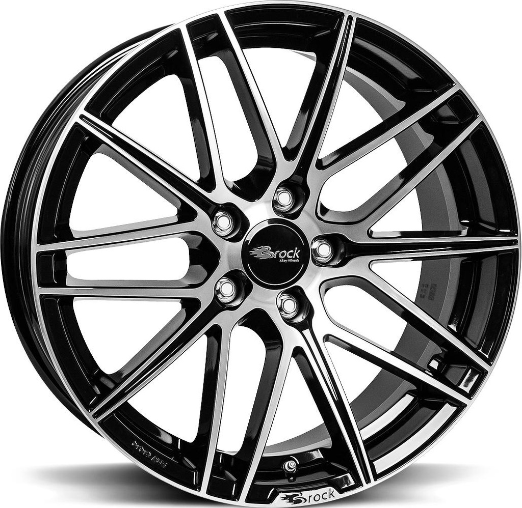 BROCK B34 BLACK FULL POL 8x18 5/112 ET35 CB66.6