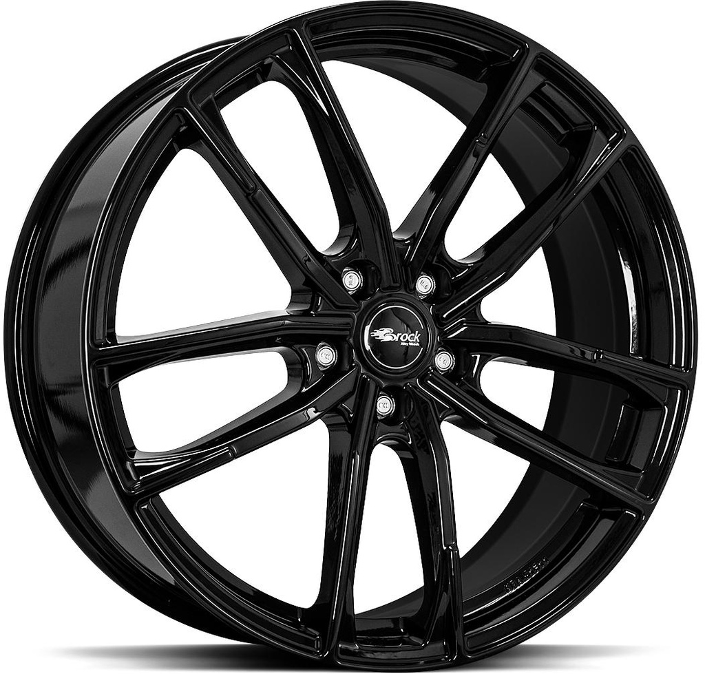 BROCK B38 SHINY BLACK 8x18 5/114.3 ET45 CB72.6