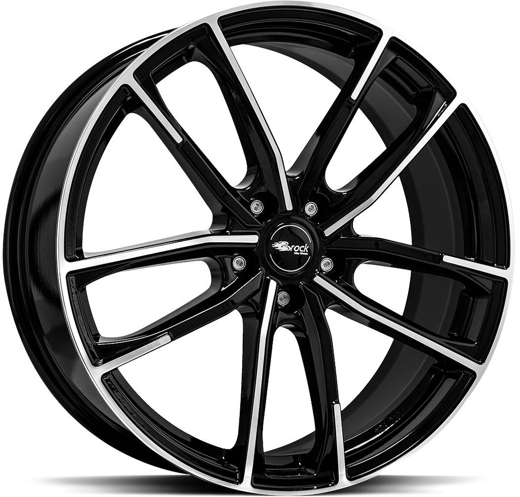 BROCK B38 BLACK FULL POL 8x19 5/120 ET34 CB72.6