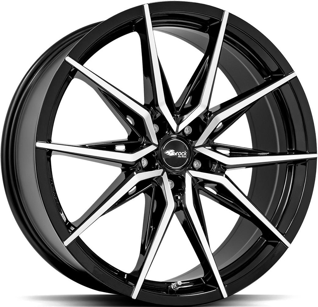 BROCK B42 BLACK FULL POL 8x18 5/112 ET35 CB66.6