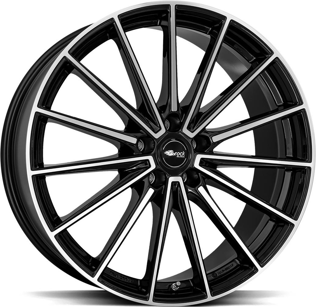 BROCK B43 BLACK FULL POL 10x19 5/114.3 ET45 CB64.2