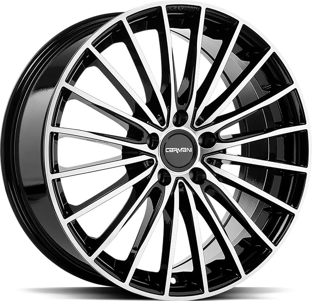 CARMANI KARL BLACK POL 8x19 5/112 ET38 CB66.6