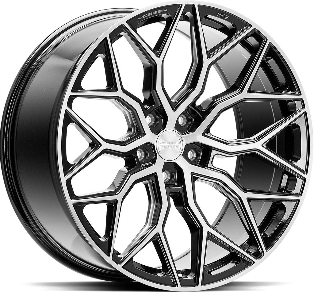VOSSEN HF2 BRUSH GLOSS BLACK 9x20 5/112 ET32 CB66.6