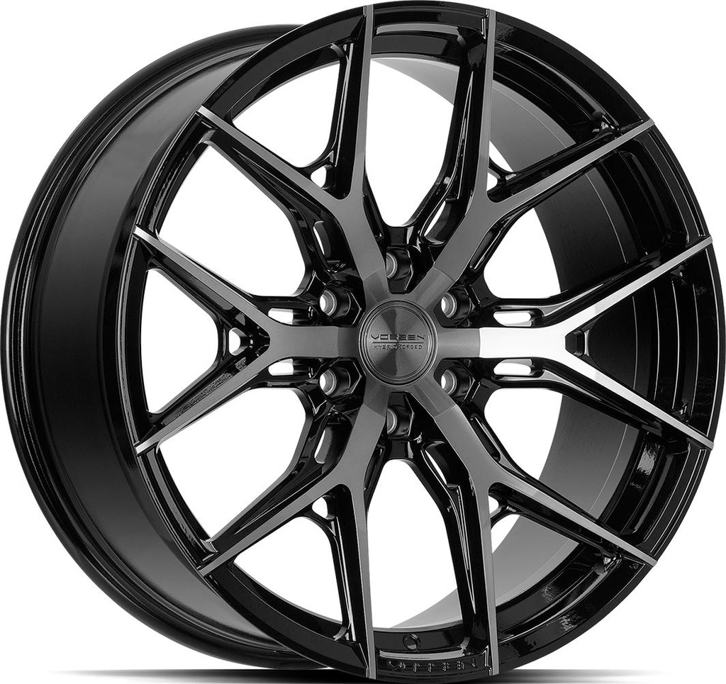 VOSSEN HF6.4 TINTED GLOSS BLACK 9.5x20 6/135 ET15 CB87.1
