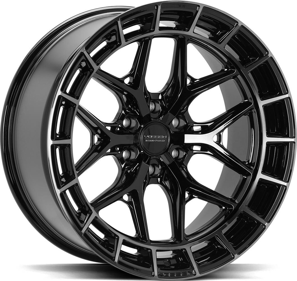 VOSSEN HFX1 TINTED GLOSS BLACK 8.5x17 6/130 ET35 CB84.1