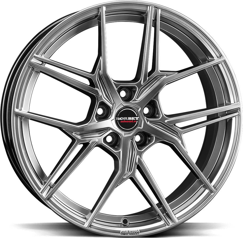 BORBET QX HYPER BLACK SILV 8x19 5/112 ET50 CB57.1