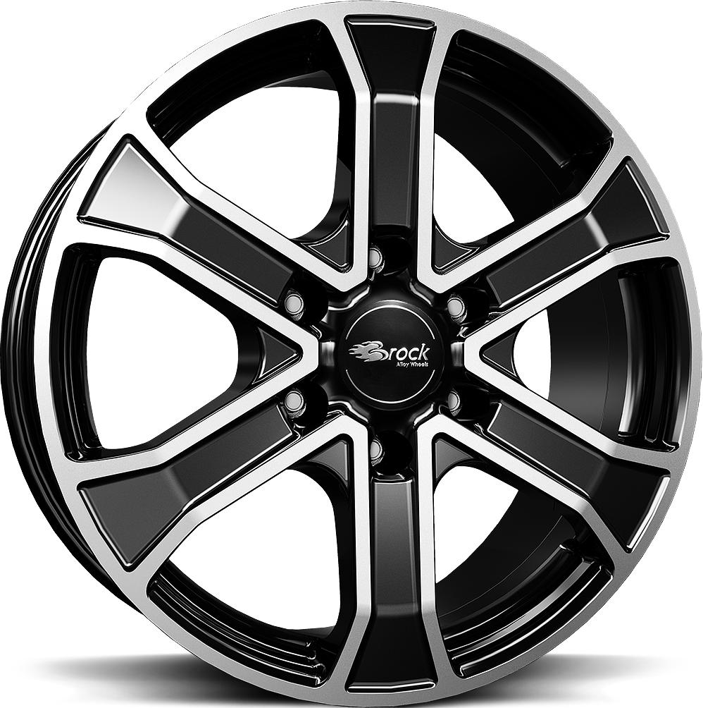 BROCK RC31 BLACK FULL POL 7x16 6/130 ET53 CB84.1