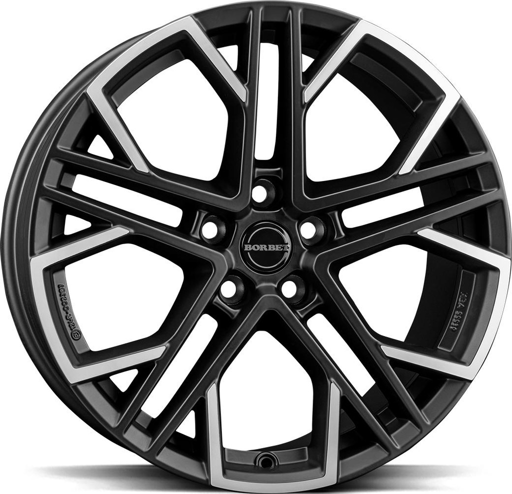 BORBET XV BLACK POL MATT 9.5x19 5/112 ET35 CB72.5