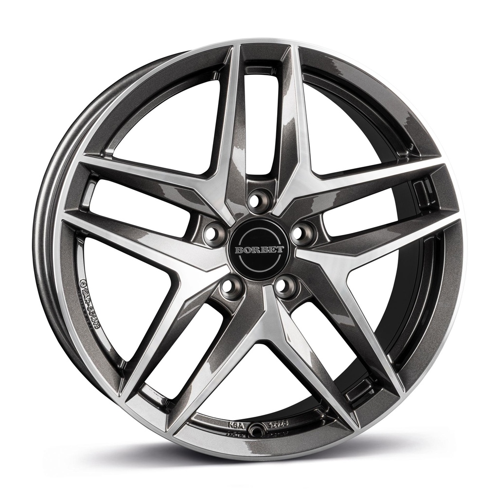 BORBET Z MIST ANTRACITE GLOSS POL 7.5x18 5/112 ET48 CB57.1
