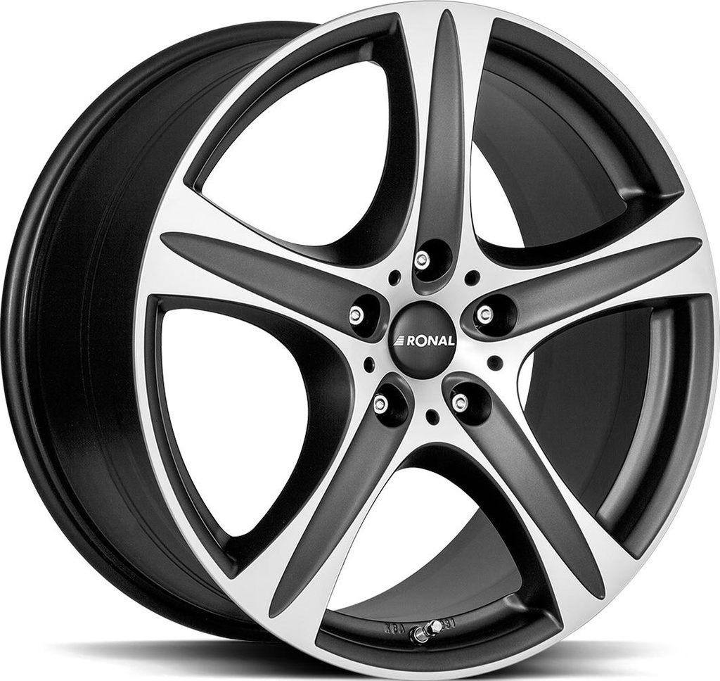 RONAL R55 SUV MATT BLACK FRONT CUT 8.5x18 5/120 ET45 CB65.1