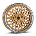 BORBET B GOLD RIM POL 7x17 4/100 ET38 CB64