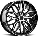 CARMANI MAX BLACK POL 8x18 5/108 ET45 CB65.1