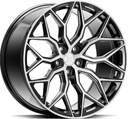 VOSSEN HF2 BRUSH GLOSS BLACK 9.5x19 5/120 ET40 CB72.6